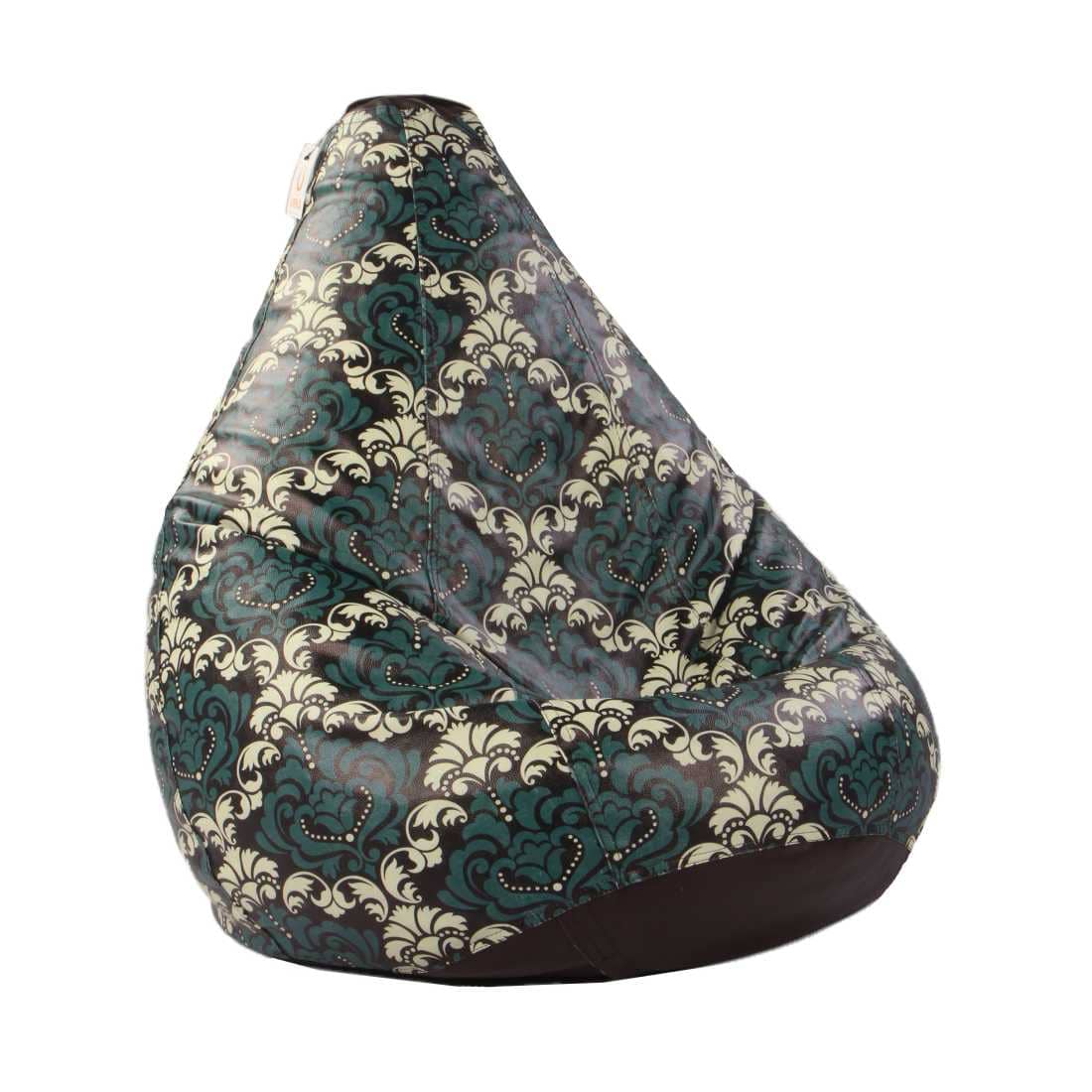 Orka Digital Printed Seamless Retro Floral XXXL Bean Bag Filled With Beans
